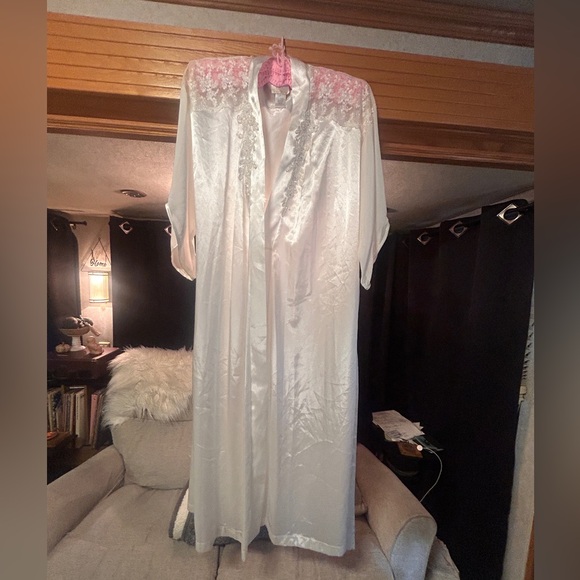 Vintage robe sateen cream large - Picture 3 of 11